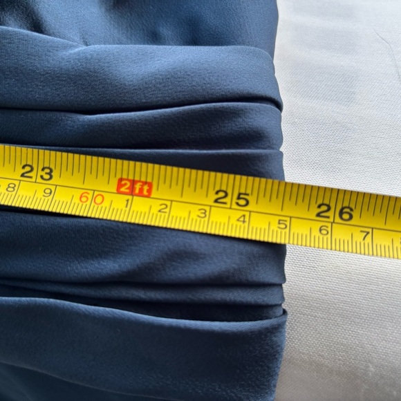 AZAZIE PAMELA Blue V-Neck Flutter Sleeve Gown - Picture 8 of 14